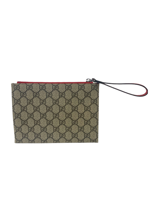 Gucci Butterfly Clutch Bag in GG Supreme Canvas and Leather Again Again